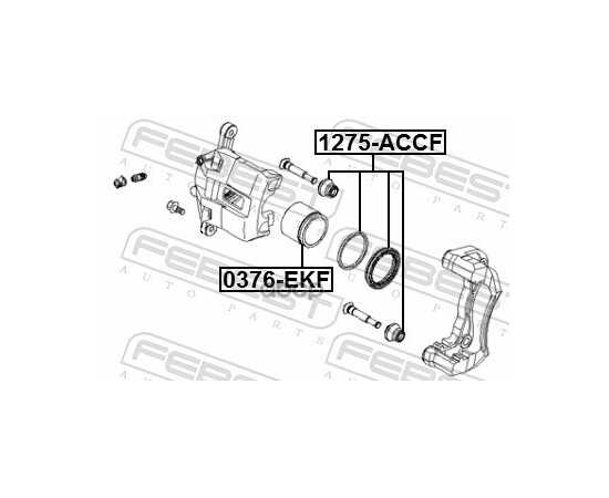 Купить РЕМКОМПЛЕКТ СУППОРТА ТОРМОЗНОГО ПЕРЕДНЕГО HYUNDAI ACCENT 06- 1275-ACCF