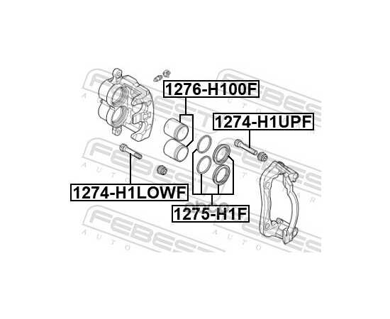 Купить ВТУЛКА НАПРАВЛЯЮЩАЯ ПЕРЕДН СУППОРТА HYUNDAI H-1 2015- 1274-H1LOWF