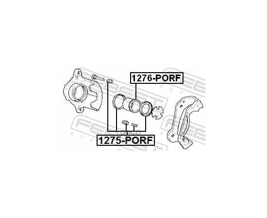 Купить ПОРШЕНЬ ПЕРЕДН СУППОРТА HYUNDAI PORTER, CHEVROLET CRUZE 1276-PORF