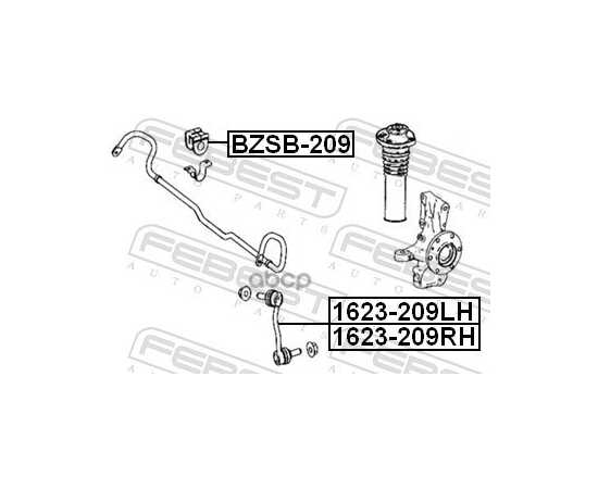 Купить ТЯГА СТАБИЛИЗАТОРА ПЕРЕДН ЛЕВАЯ MERCEDES BENZ SPRINTER 906 2005-2013 1623-209LH