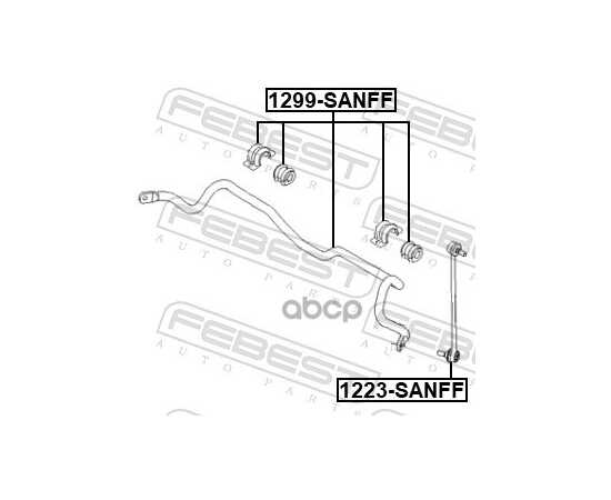 Купить ТЯГА СТАБИЛИЗАТОРА ПЕРЕДНЯЯ HYUNDAI SANTA FE (DM) 2012- 1223-SANFF