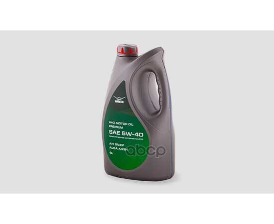 Купить МАСЛО МОТОРНОЕ УАЗ MOTOR OIL PREMIUM 5W-40 СИНТЕТИЧЕСКОЕ 4 Л 000101004054002