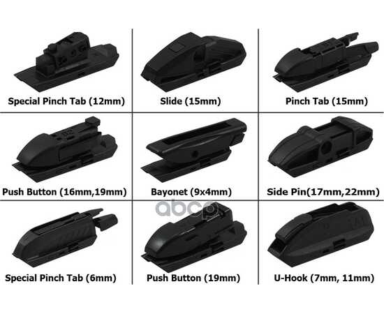 Купить ЩЕТКА СТЕКЛООЧИСТИТЕЛЯ 400 ММ ГИБРИДНАЯ 1 ШТ GOODWILL MULTI-ADAPTERS HYBRID WIPER BLADE HWBC 16