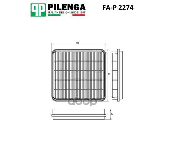 Купить ФИЛЬТР ВОЗДУШНЫЙ 4,5D TOYOTA LAND CRUISER 4.5D 08- FA-P2274