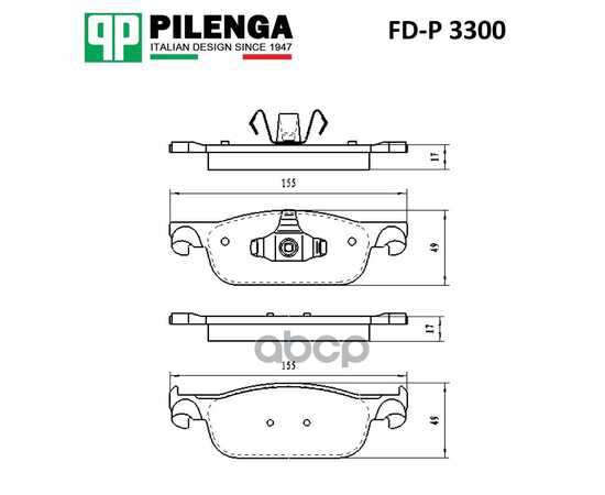 Купить КОЛОДКИ ТОРМОЗНЫЕ ДИСКОВЫЕ ПЕРЕДНИЕ LADA LADA - XRAY  RENAULT CLIO,LOGAN, SANDERO/STEPWAY FD-P3300