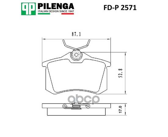 Купить КОЛОДКИ ТОРМОЗНЫЕ ДИСКОВЫЕ ЗАДНИЕ BORA, GOLF 3, 4, POLO, PEUGEOT 307, 405 FD-P2571