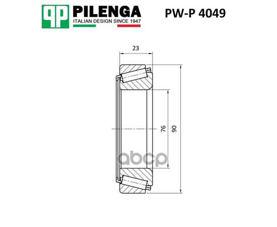 Купить ПОДШИПНИК СТУПИЦЫ ЗАДНЕЙ (КОМПЛЕКТ) FORD TRANSIT 2000- PW-P4049