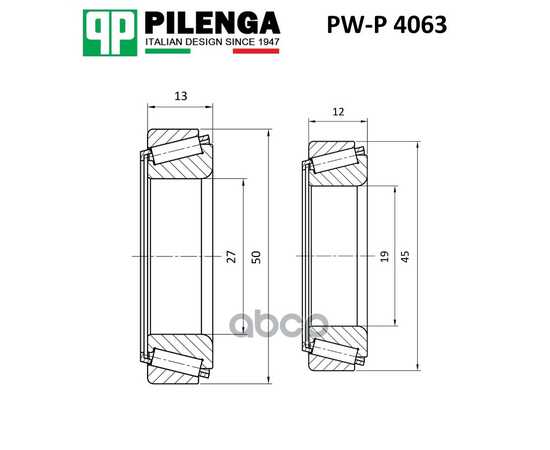 Купить ПОДШИПНИК СТУПИЦЫ ЗАДНЕЙ (КОМПЛЕКТ) HYUNDAI/KIA RIO 2000- PW-P4063