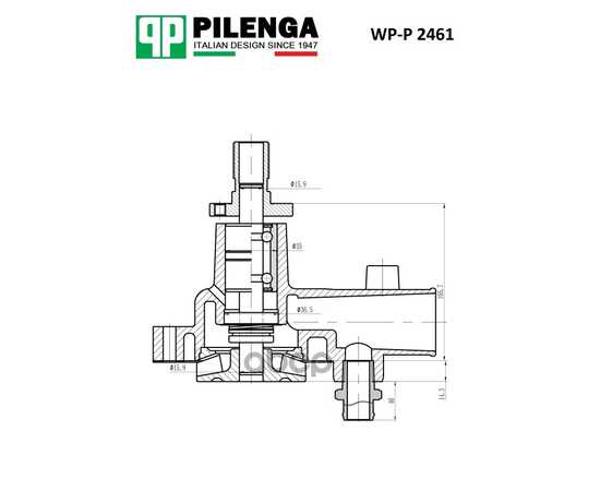 Купить ПОМПА СИСТЕМЫ ОХЛАЖДЕНИЯ ДВ.ЗМЗ-4061 ГАЗ 3302 WP-P2461