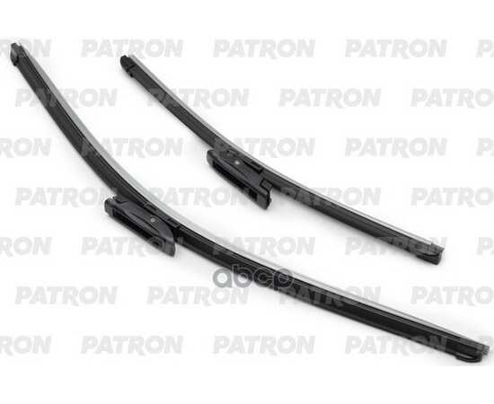 Купить ЩЕТКА СТЕКЛООЧИСТИТЕЛЯ 610/410 ММ БЕСКАРКАСНАЯ КОМПЛЕКТ 2 ШТ PATRON WIPER BLADE FLAT PWB400FS