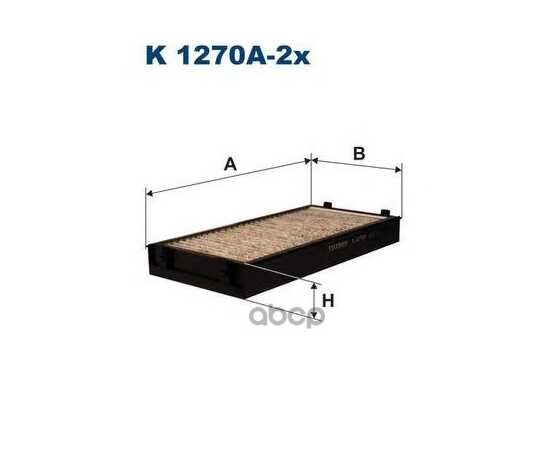 Купить ФИЛЬТР САЛОННЫЙ, УГОЛЬНЫЙ, 2ШТ FILTRON K1270A-2X