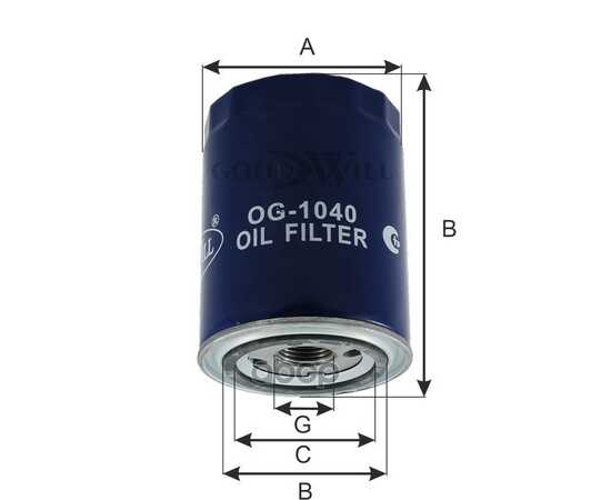Купить ФИЛЬТР МАСЛЯНЫЙ CATERPILLAR-KOMATSU-RENAULT-VOLVO PENTA GOODWILL OG 1040