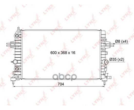 Купить РАДИАТОР ОХЛАЖДЕНИЯ ПАЯНЫЙ AT ПОДХОДИТ ДЛЯ OPEL ASTRA H 1.6-1.8 04-14 / ZAFIRA B 1.6-1.8 05-15 RB-1106