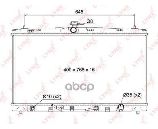 Купить РАДИАТОР ОХЛАЖДЕНИЯ ПАЯНЫЙ AT ПОДХОДИТ ДЛЯ TOYOTA CAMRY(V50) 2.0-3.5 11 RB-1126