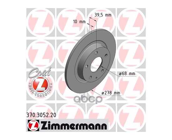 Купить ДИСК ТОРМОЗНОЙ ЗАДНИЙ MAZDA 6 III 2012-> ZIMMERMANN 370305220