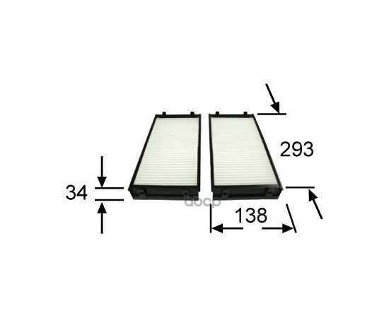 Купить ФИЛЬТР САЛОНА УГОЛЬНЫЙ BMW X5 E70 (КОМПЛ-2ШТ) AC32154CSET