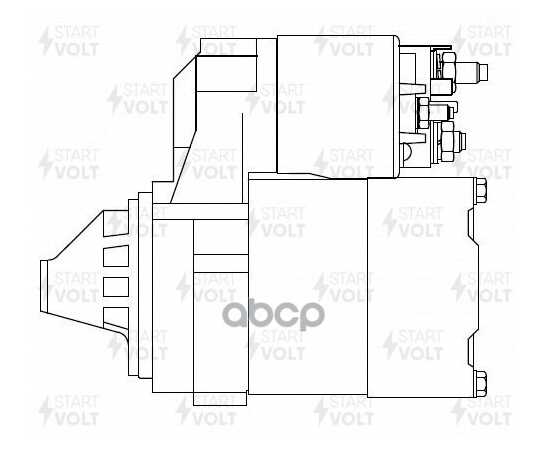 Купить СТАРТЕР ДЛЯ А/М NISSAN ALMERA N16 (00-)/PRIMERA P12 (02-) 1.5I/1.8I 0,7КВТ STARTVOLT LST 1414