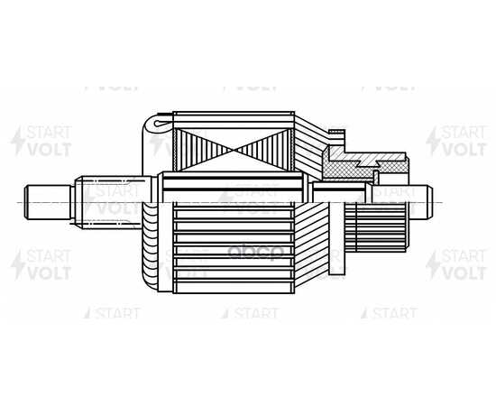 Купить РОТОР СТАРТЕРА ДЛЯ А/М NISSAN X-TRAIL T30 (01-)/PRIMERA (01-) 2.0I/2.5I МT (SR 1404)