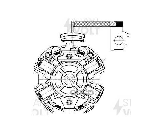 Купить УЗЕЛ ЩЕТОЧНЫЙ СТАРТЕРА ДЛЯ А/М VAG 80 (86-)/100 (86-) 2.0I STARTVOLT VBS 1803