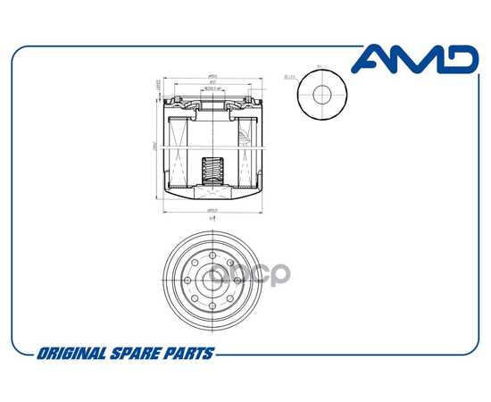 Купить ФИЛЬТР МАСЛЯНЫЙ 16 062 675 80 AMD.FL251