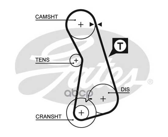 Купить РЕМЕНЬ ГРМ GATES 5308XS