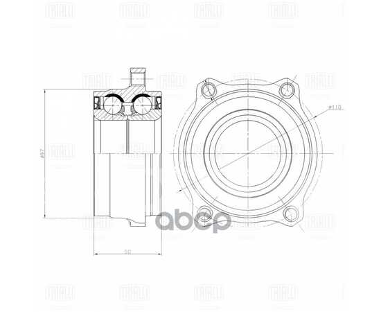 Купить СТУПИЦА ДЛЯ А/М MERCEDES C W204 07-/E W212 09-/GLK X204 08- ЗАДН. С ПОДШИП. MR1505