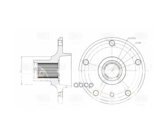 Купить СТУПИЦА ЗАДНЯЯ ДЛЯ АВТОМОБИЛЯ BMW 1 (06)/BMW 3 (04) 30 ШЛЦ. TRIALLI MR 2661