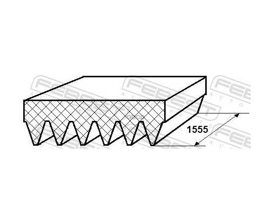 Купить РЕМЕНЬ ПОЛИКЛИНОВОЙ 6PK1555 88128-6L1555