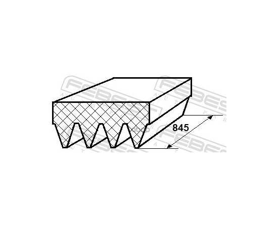 Купить РЕМЕНЬ ПОЛИКЛИНОВОЙ 4PK845 88126-4L845