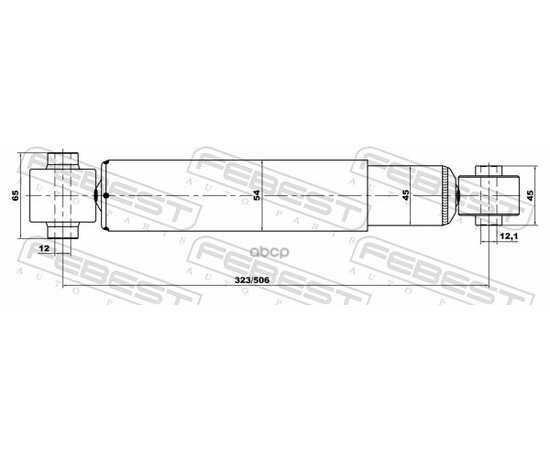 Купить АМОРТИЗАТОР ЗАДНИЙ NISSAN QASHQAI J11R 2015.10- FEBEST 24650921R