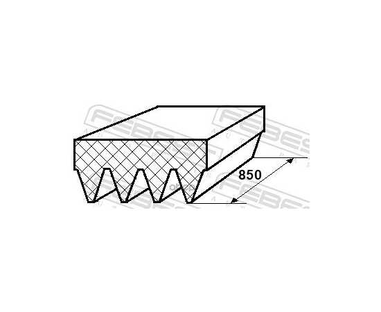 Купить РЕМЕНЬ ПОЛИКЛИНОВОЙ 4PK850 88126-4L850