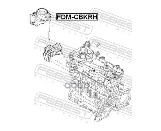 Купить ОПОРА ДВИГАТЕЛЯ ПРАВАЯ FORD FIESTA/FUSION (CBK) 2001-2008 FDM-CBKRH