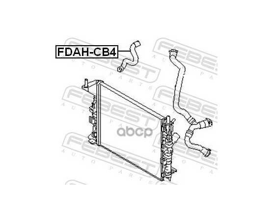 Купить ПАТРУБОК СИСТЕМЫ ОХЛАЖДЕНИЯ FORD FOCUS CB4 2008-2011 [EU] FEBEST FDAH-CB4