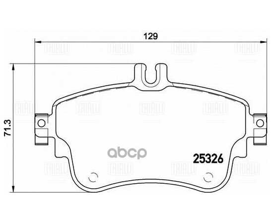 Купить КОЛОДКИ ТОРМ. ДЛЯ А/М MERCEDES A (W176) (12-)/B (W246) (13-) ДИСК. ПЕРЕД. (КМПЛ. С ДАТЧ.) TRIALLI PF 4146