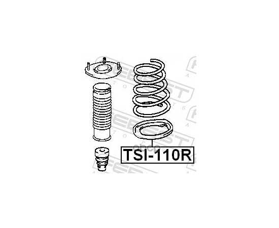 Купить ПРОСТАВКА ПРУЖИНЫ ПОДВЕСКИ TOYOTA COROLLA,CE11#,EE111 1995.05-2000.08 FEBEST TSI-110R