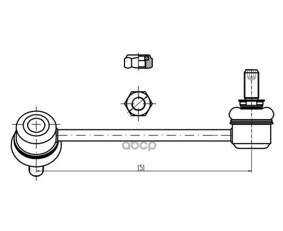 Купить СТОЙКА СТАБИЛИЗАТОРА ДЛЯ А/М GREAT WALL HOVER (05-) (ПЕРЕД.ЛЕВ.) TRIALLI SP 3005