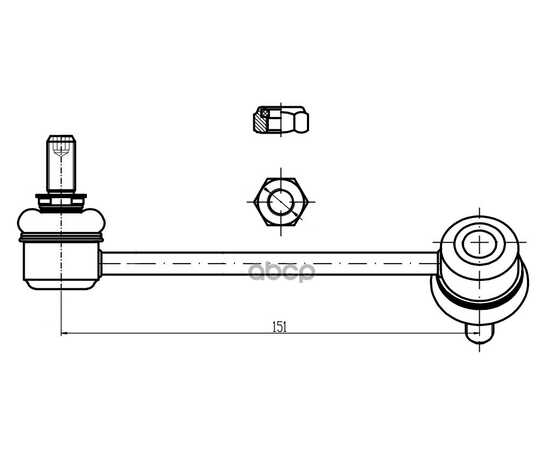 Купить СТОЙКА СТАБИЛИЗАТОРА ДЛЯ А/М GREAT WALL HOVER (05-) (ПЕРЕД.ПРАВ.) TRIALLI SP 3006