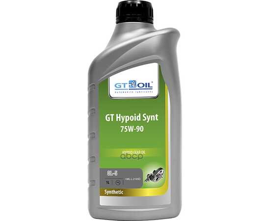 Купить МАСЛО ТРАНСМИССИОННОЕ GT OIL GT HYPOID SYNT GL-5 75W90 СИНТЕТИЧЕСКОЕ 1 Л 8809059407868