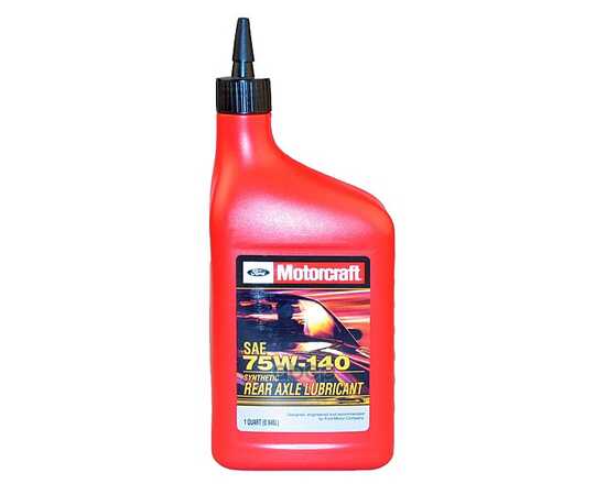 Купить МАСЛО ТРАНСМИССИОННОЕ MOTORCRAFT SYNTHETIC REAR AXLE LUBRICANT 75W-140 СИНТЕТИЧЕСКОЕ 0,946 Л XY75W140QL