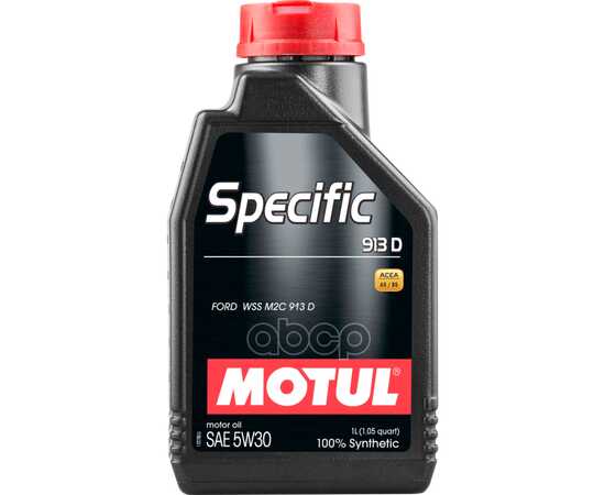 Купить МАСЛО МОТОРНОЕ MOTUL SPECIFIC 913C/D FORD 5W-30 СИНТЕТИЧЕСКОЕ 1 Л 104559