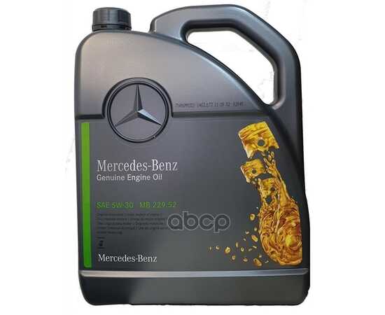 Купить МАСЛО МОТОРНОЕ MERCEDES-BENZ MB 229.52 5W-30 5 Л A000 989 70 06 13 ABDE