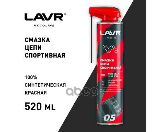 Купить СМАЗКА ЦЕПИ СПОРТИВНАЯ, 520 МЛ LN7705