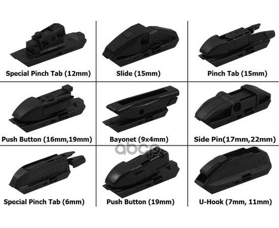 Купить ЩЕТКА СТЕКЛООЧИСТИТЕЛЯ 400 ММ ГИБРИДНАЯ 1 ШТ GOODWILL MULTI-ADAPTERS HYBRID WIPER BLADE HWBC 16