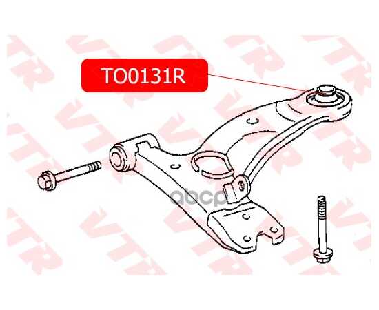 Купить САЙЛЕНТБЛОК ПЕРЕДНЕГО РЫЧАГА ЗАДНИЙ VTR TO0131R