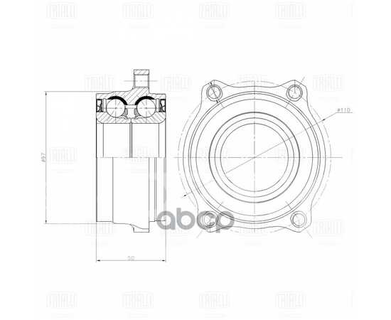 Купить СТУПИЦА ДЛЯ А/М MERCEDES C W204 07-/E W212 09-/GLK X204 08- ЗАДН. С ПОДШИП. MR1505