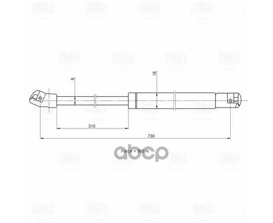 Купить АМОРТИЗАТОР УПОР ДЛЯ А/М VW PASSAT B6 05- КАПОТА GS1830