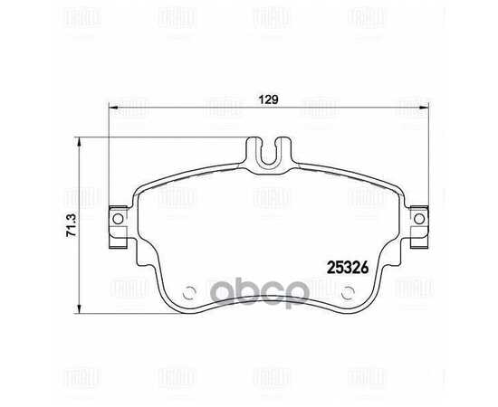 Купить КОЛОДКИ ТОРМ. ДЛЯ А/М MERCEDES A-CLASS W176 12-/B-CLASS W246 13- ДИСК. ПЕРЕД. PF4286