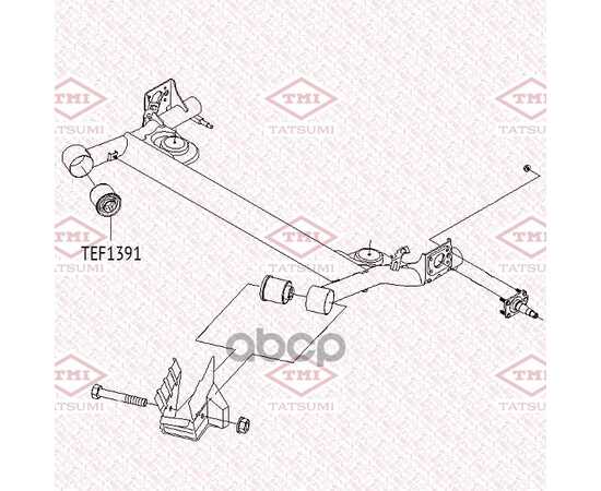 Купить САЙЛЕНТБЛОК ЗАДНЕЙ БАЛКИ CHEVROLET AVEO ->08 TATSUMI TEF1391