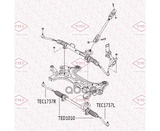 Купить НАКОНЕЧНИК РУЛЕВОЙ ТЯГИ R CHEVROLET AVEO/KALOS 05-> TATSUMI TEC1737R
