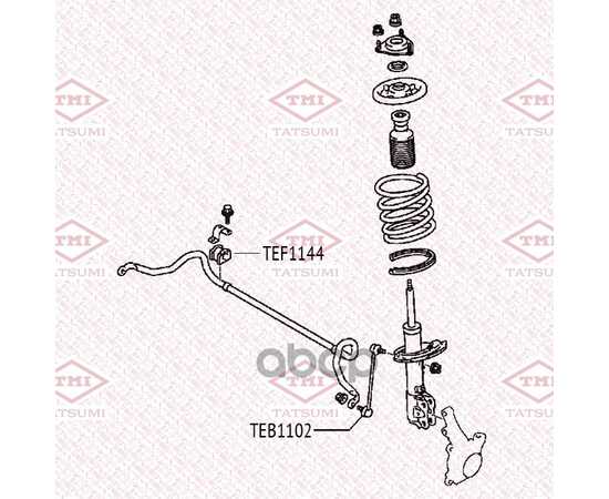 Купить ТЯГА СТАБИЛИЗАТОРА ПЕРЕДНЯЯ L/R CITROEN C-CROSSER 07->MITSUBISHI ASX/LANCER/OUTLANDER 06->PEUGEOT 4007 07-> TATSUMI TEB1102
